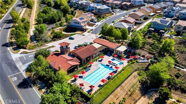 birds eye view of property featuring a residential view