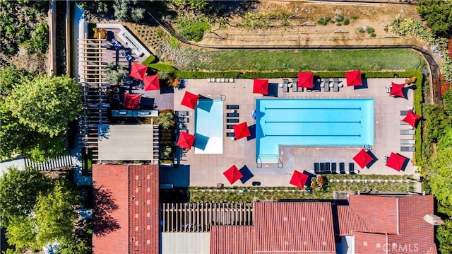 birds eye view of property