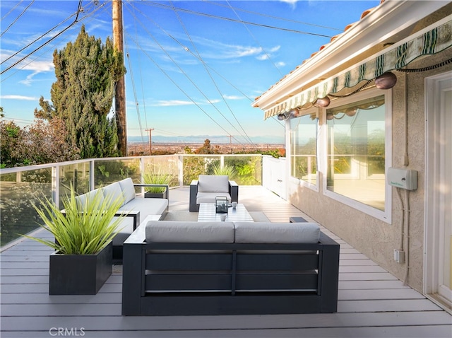 26235 Birchfield Ave, Rancho Palos Verdes, CA 90275 - deck featuring an outdoor living space