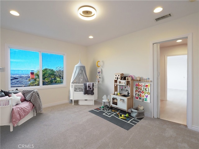 26235 Birchfield Ave, Rancho Palos Verdes, CA 90275 - recreation room with carpet floors, recessed lighting, and baseboards