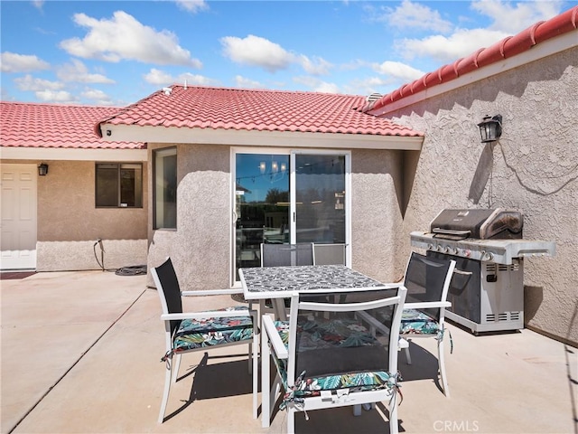 view of patio / terrace with area for grilling