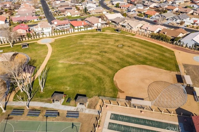 drone / aerial view featuring a residential view