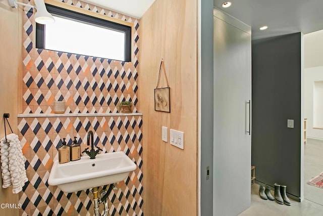 11100 Sulphur Mountain Rd, Ojai, CA 93023 - bathroom with recessed lighting and a sink