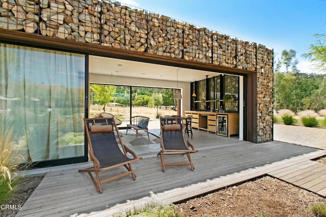 11100 Sulphur Mountain Rd, Ojai, CA 93023 - view of wooden deck