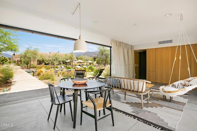 11100 Sulphur Mountain Rd, Ojai, CA 93023 - view of patio / terrace featuring outdoor dining area and visible vents