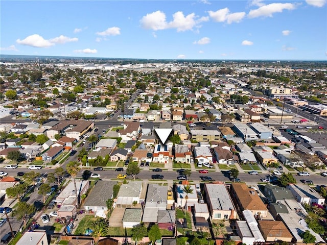 aerial view featuring a residential view