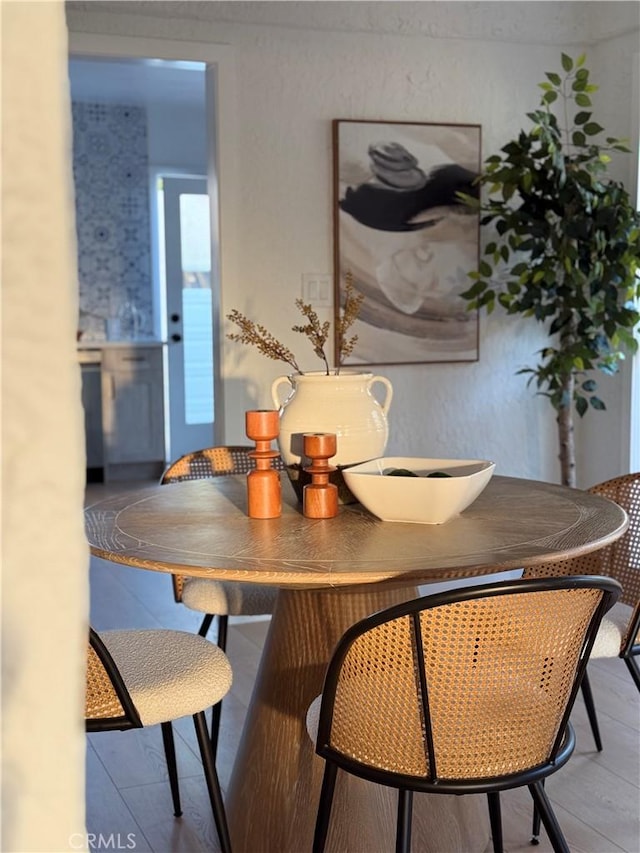 view of dining space