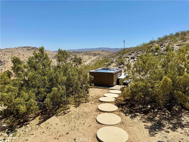 63465 Belmont St, Joshua Tree, CA 92252 - view of yard with a mountain view