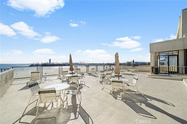 1140 E Ocean Blvd Unit 220, Long Beach, CA 90802 - view of patio / terrace featuring a water view