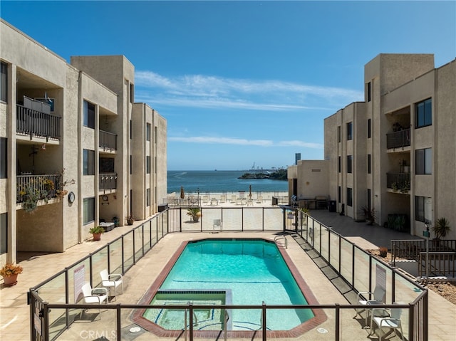 1140 E Ocean Blvd Unit 220, Long Beach, CA 90802 - community pool with a water view and fence