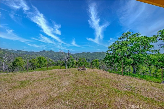 view of mountain feature