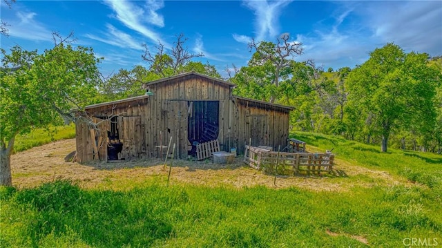 view of barn