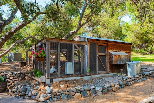 view of poultry coop