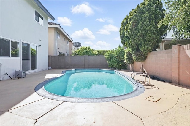 5201 Del Serra Cir, La Palma, CA 90623 - view of swimming pool with a fenced backyard and a patio