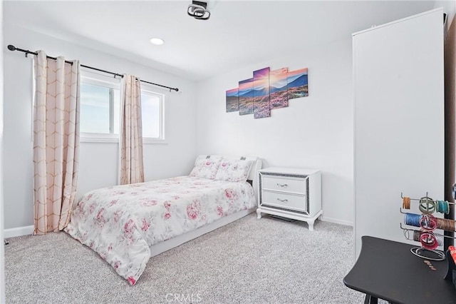5201 Del Serra Cir, La Palma, CA 90623 - bedroom featuring carpet flooring, baseboards, and recessed lighting