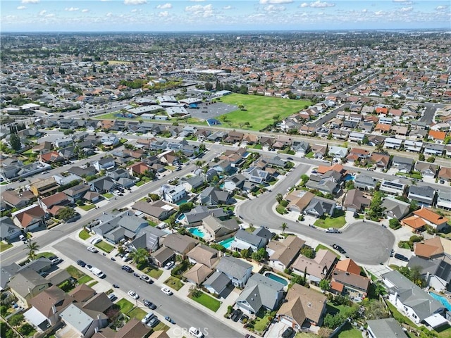 5201 Del Serra Cir, La Palma, CA 90623 - aerial overview of property's location featuring nearby suburban area