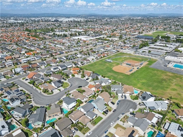 5201 Del Serra Cir, La Palma, CA 90623 - aerial overview of property's location with nearby suburban area