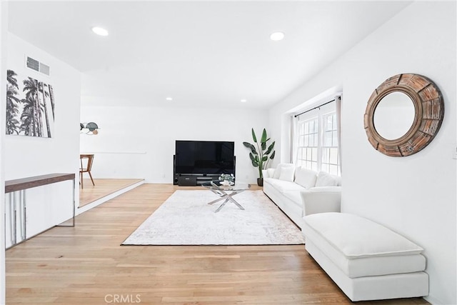 5201 Del Serra Cir, La Palma, CA 90623 - living area featuring recessed lighting and light wood-type flooring