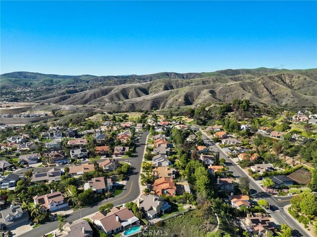 4930 Rockhampton Ct, Yorba Linda, CA 92887 - bird's eye view featuring a mountain view and a residential view