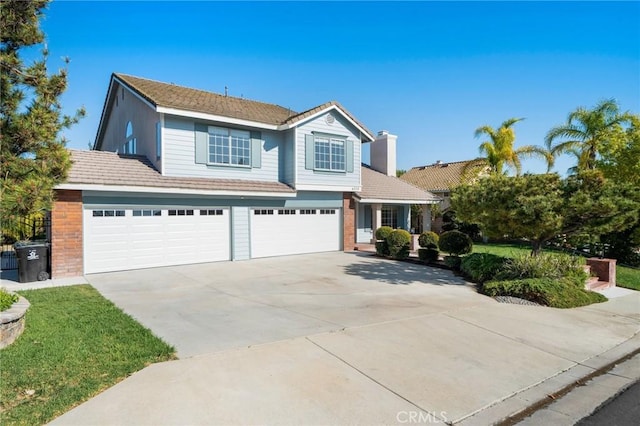 4930 Rockhampton Ct, Yorba Linda, CA 92887 - traditional-style home with driveway, brick siding, and a garage