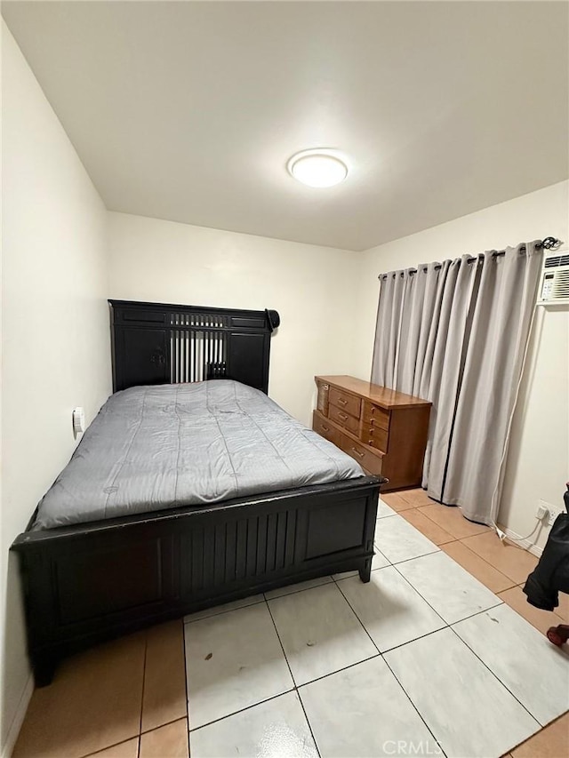 18016 Los Palacios, Rowland Heights, CA 91748 - bedroom with light tile patterned floors and an AC wall unit