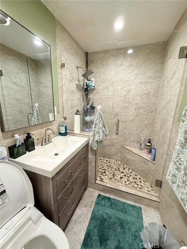 18016 Los Palacios, Rowland Heights, CA 91748 - full bathroom featuring vanity and a shower stall