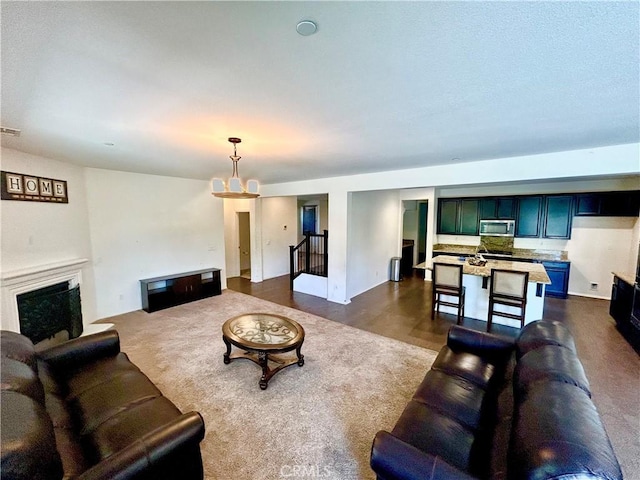 6974 Canterra Way, Fontana, CA 92336 - living area with a fireplace