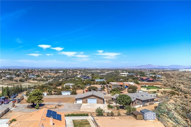 7045 Oak Hill Rd, Oak Hills, CA 92344 - birds eye view of property featuring a mountain view