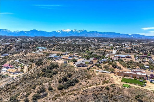 7045 Oak Hill Rd, Oak Hills, CA 92344 - birds eye view of property with a mountain view