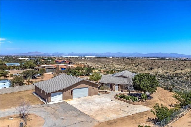 7045 Oak Hill Rd, Oak Hills, CA 92344 - bird's eye view featuring a mountain view
