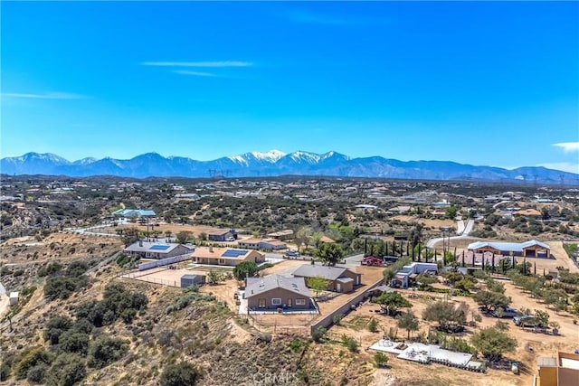 7045 Oak Hill Rd, Oak Hills, CA 92344 - birds eye view of property with a mountain view
