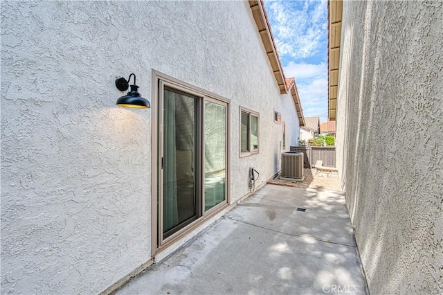 27695 Via Turina, Mission Viejo, CA 92692 - exterior space with stucco siding, fence, central AC, and a patio
