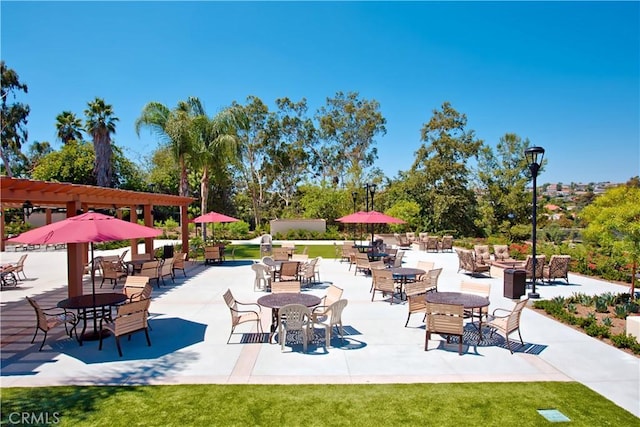 27695 Via Turina, Mission Viejo, CA 92692 - view of patio / terrace featuring a pergola