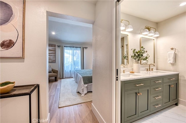 27695 Via Turina, Mission Viejo, CA 92692 - ensuite bathroom featuring a sink, ensuite bathroom, baseboards, and double vanity