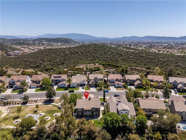 27321 Carlton Oaks St, Murrieta, CA 92562 - drone / aerial view with a mountain view and a residential view
