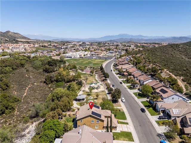 27321 Carlton Oaks St, Murrieta, CA 92562 - aerial view with a mountain view and a residential view