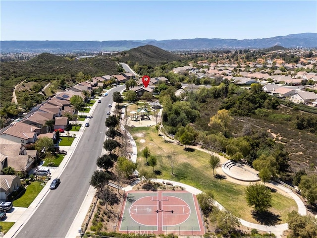 27321 Carlton Oaks St, Murrieta, CA 92562 - aerial view with a mountain view and a residential view