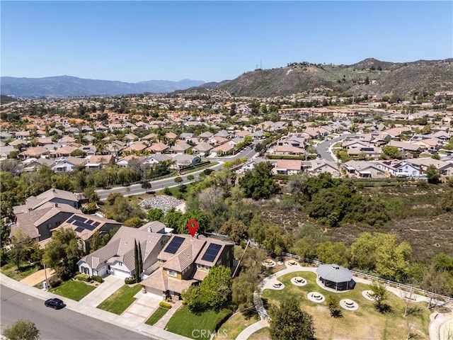 27321 Carlton Oaks St, Murrieta, CA 92562 - drone / aerial view with a mountain view and a residential view