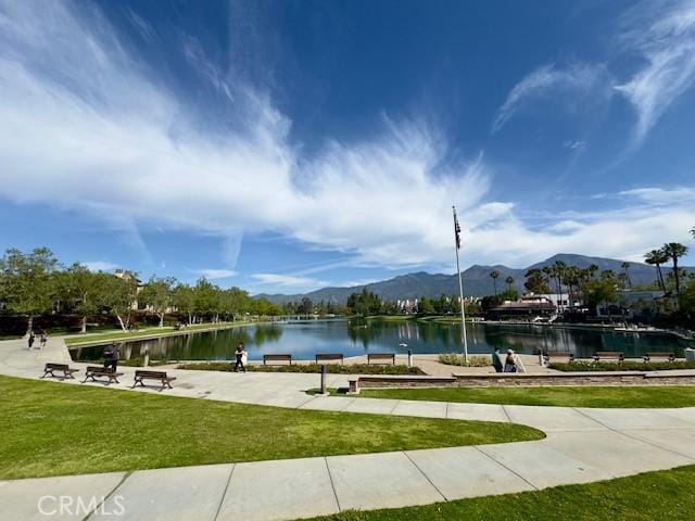 2 Via Pariente, Rancho Santa Margarita, CA 92688 - surrounding community featuring a water and mountain view and a lawn