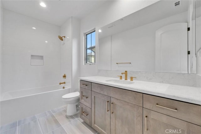 63 Poncho, Irvine, CA 92602 - full bathroom featuring toilet, vanity, and shower / washtub combination
