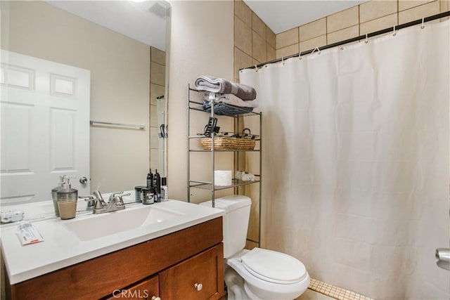 10517 50th St, Jurupa Valley, CA 91752 - full bathroom with toilet, curtained shower, and vanity