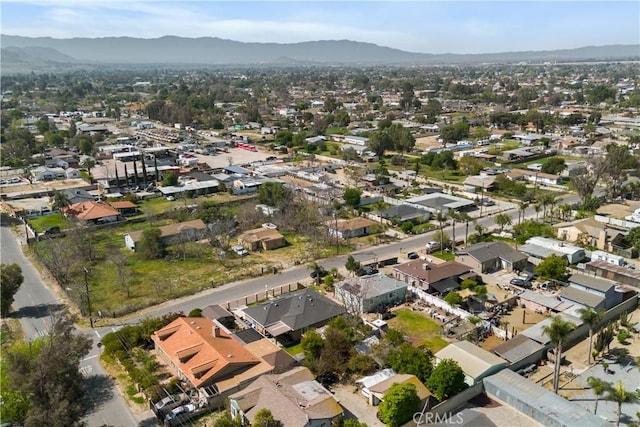 10517 50th St, Jurupa Valley, CA 91752 - bird's eye view with a mountain view and a residential view