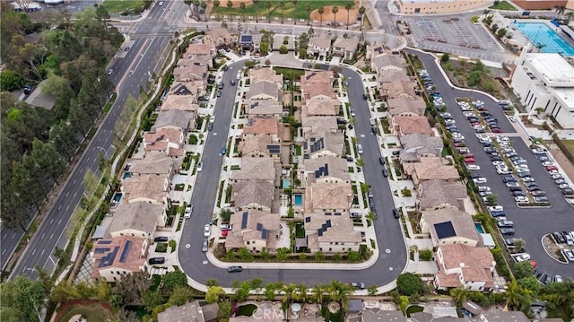 aerial view featuring a residential view