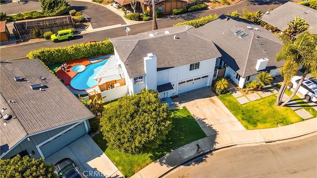 450 Anchor Way, Carlsbad, CA 92008 - aerial perspective of suburban area with a pool area