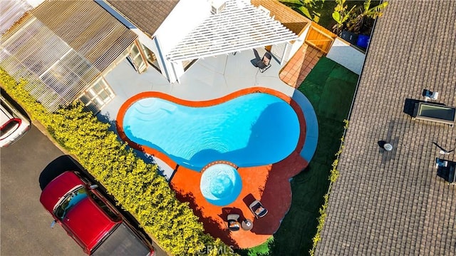 450 Anchor Way, Carlsbad, CA 92008 - drone / aerial view of a pool area