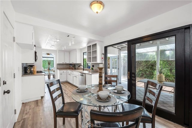 450 Anchor Way, Carlsbad, CA 92008 - dining space with light wood-type flooring