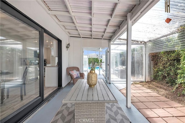 view of sunroom / solarium