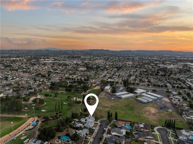 1260 S Pennsylvania, Glendora, CA 91740 - aerial view at dusk of a mountain view and a residential view