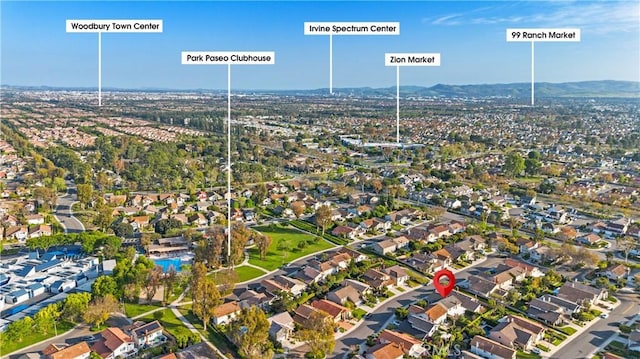 19 Alameda, Irvine, CA 92620 - drone / aerial view with a residential view and a mountain view