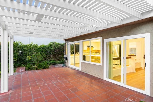 19 Alameda, Irvine, CA 92620 - view of patio / terrace with a pergola